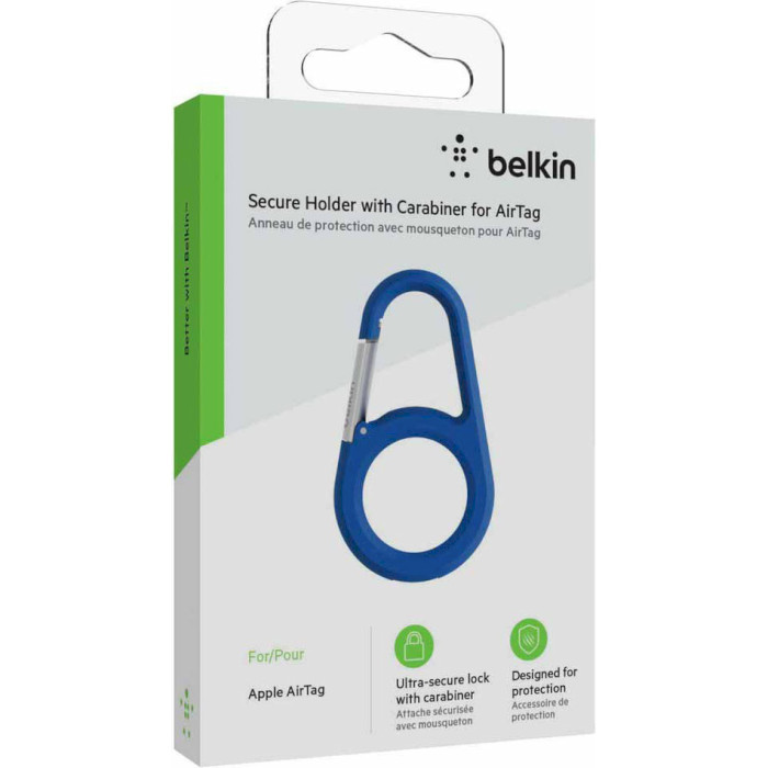 Карабін-тримач BELKIN Secure Holder Carabiner AirTag Blue (MSC008BTBL)