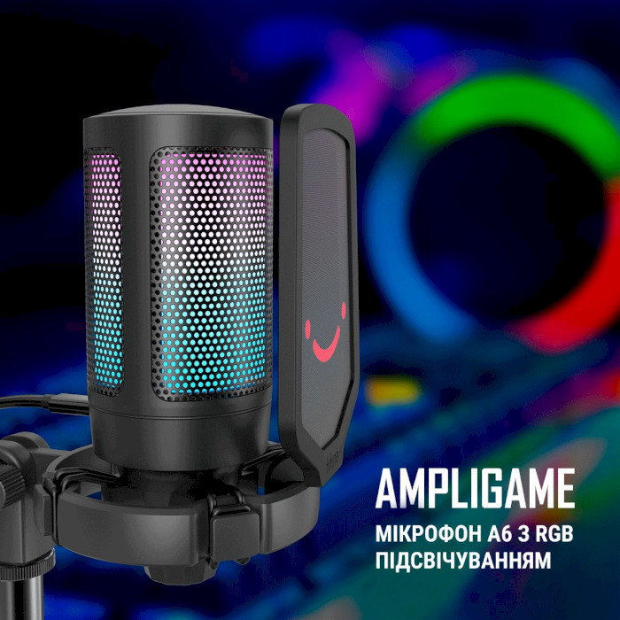 Мікрофон для стримінгу/подкастів FIFINE Ampligame A6