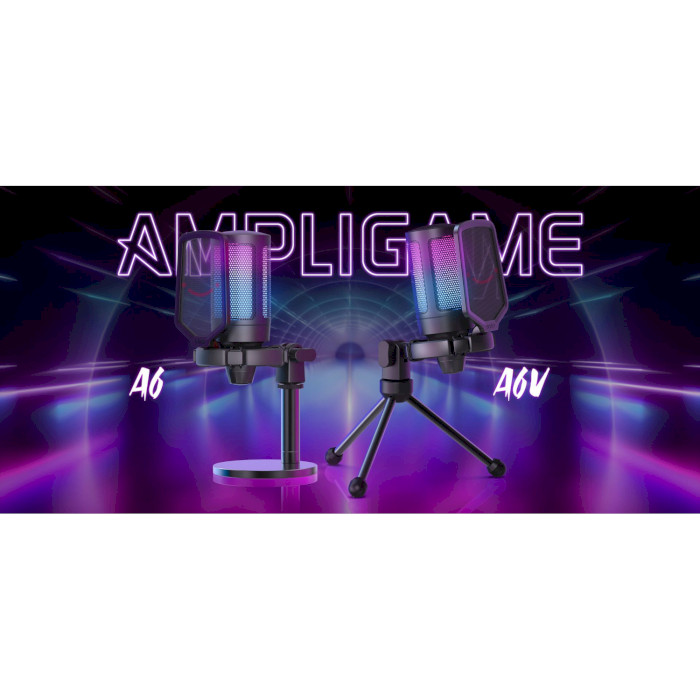 Микрофон для стриминга/подкастов FIFINE AmpliGame A6 Black