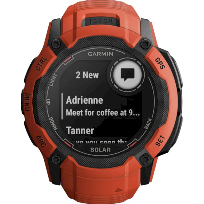 Смарт-годинник GARMIN Instinct 2X Solar 50mm Flame Red (010-02805-01)