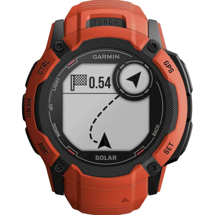 Смарт-часы GARMIN Instinct 2X Solar 50mm Flame Red (010-02805-01)