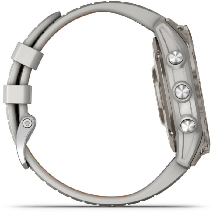 Смарт-часы GARMIN Fenix 7 Pro Sapphire Solar 47mm Titanium with Fog Gray/Ember Orange Band (010-02777-21)