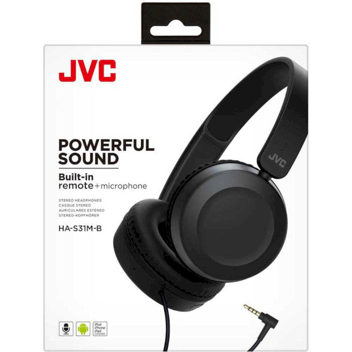 Навушники JVC HA-S31M Black