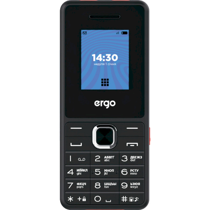 Мобільний телефон ERGO E181 Black