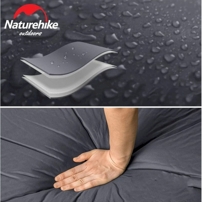 Самонадувний килимок NATUREHIKE Outdoor Self-Inflating Sleeping Mat Dark Gray (NH20DZ003-GY)