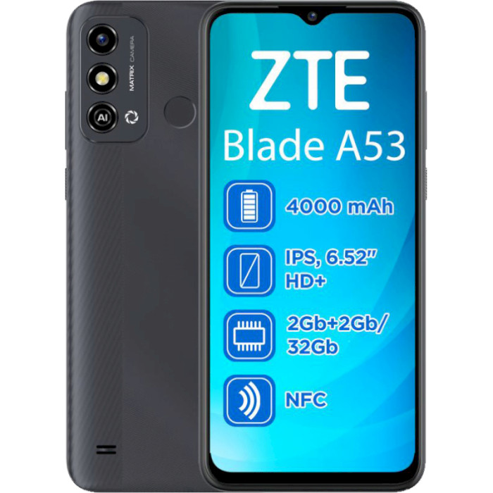 Смартфон ZTE Blade A53 2/32GB Gray