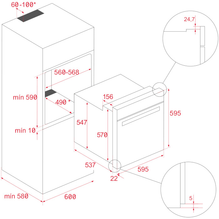 Духовой шкаф TEKA HLB 830 BK (41560062)