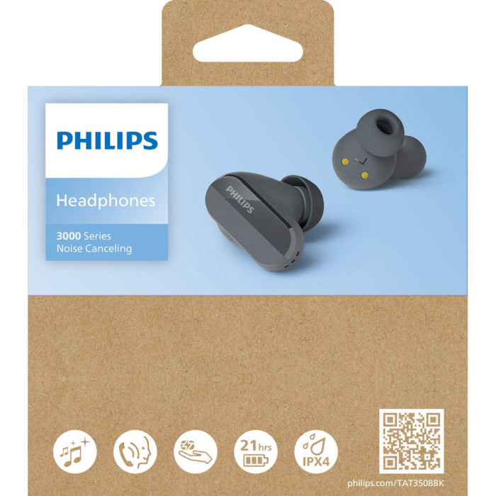 Наушники PHILIPS TAT3508 Black (TAT3508BK/00)