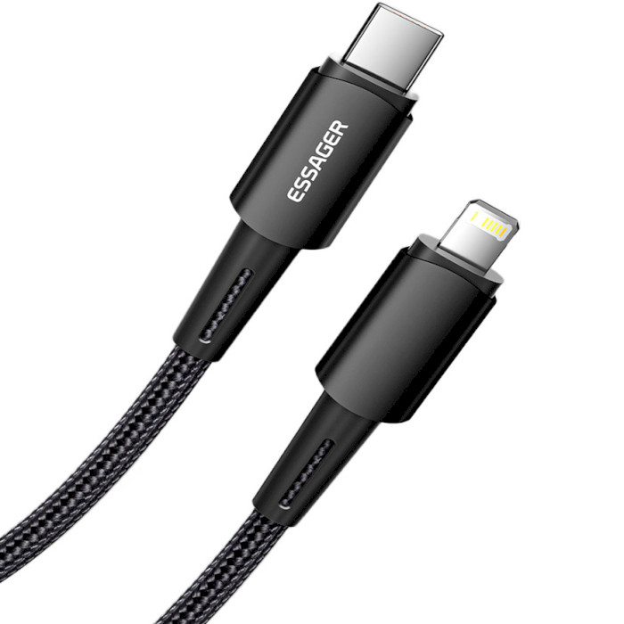 Кабель ESSAGER Sunset 20W Charging Cable Type-C to Lightning 1м Black (EXCTL-CG01)