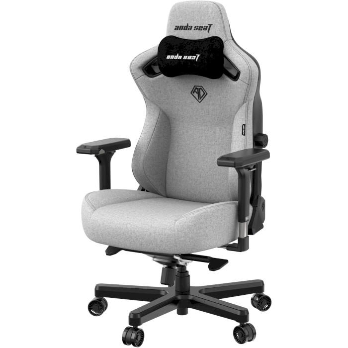 Крісло геймерське ANDA SEAT Kaiser 3 Gray Fabric Size XL