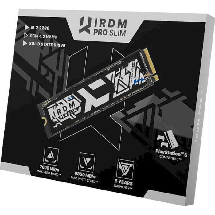 SSD диск GOODRAM IRDM Pro Slim 1TB M.2 NVMe (IRP-SSDPR-P44S-1K0-80)