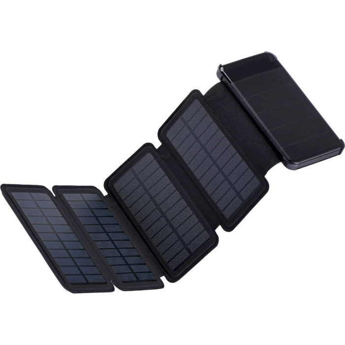 Повербанк з сонячною батареєю 2E PB814 Solar 8000mAh Black