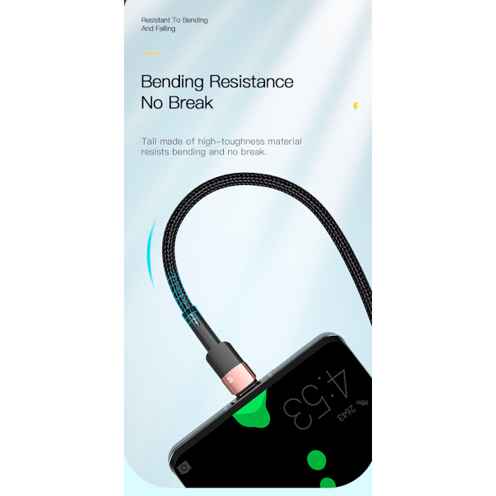 Кабель ESSAGER Star Fast Charging Data Cable 7A USB-A to Type-C 1м Blue (EXCT-XC03)