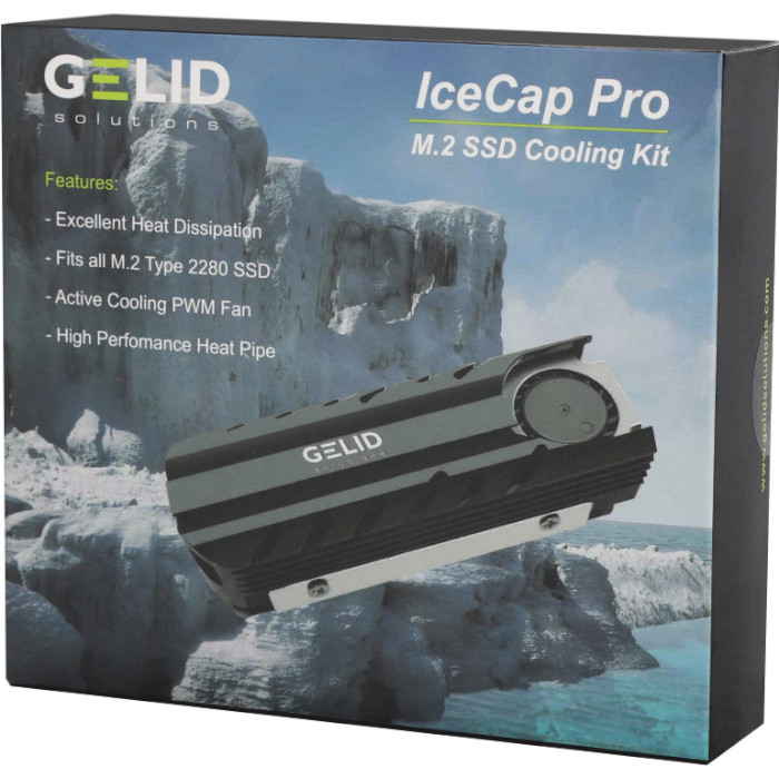 Радиатор для SSD GELID SOLUTIONS IceCap Pro M.2 SSD Cooler (HS-M2-SSD-22)