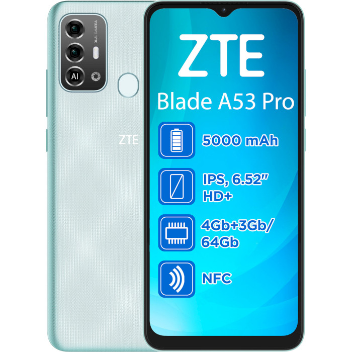 Смартфон ZTE Blade A53 Pro 4/64GB Green