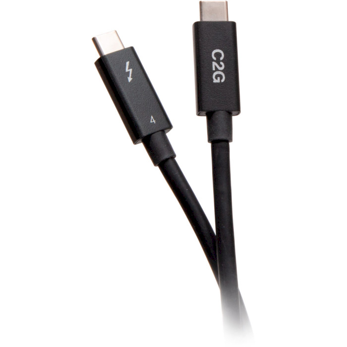 Кабель C2G USB-C Thunderbolt 4 Cable 0.8м Black (C2G28886)