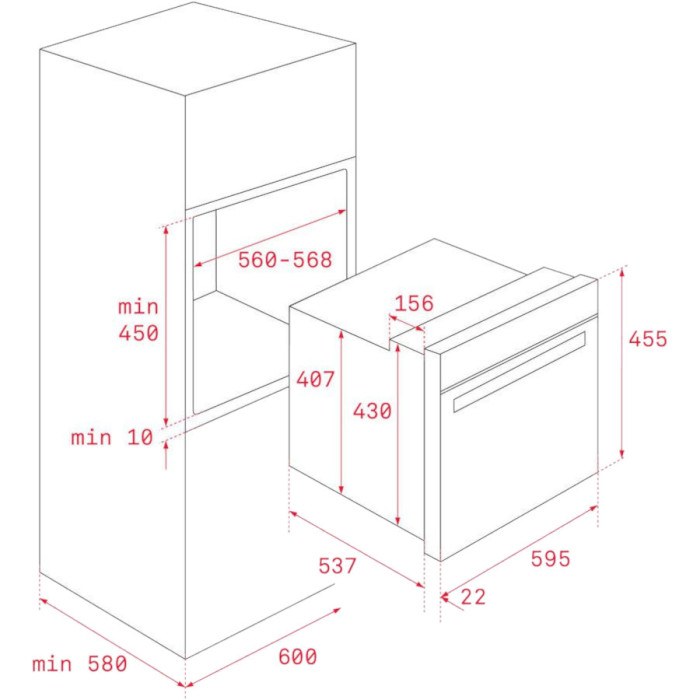 Духова шафа TEKA HSC 635 IX (41531030)