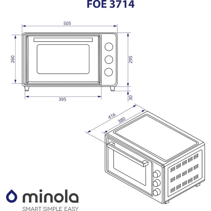 Електропіч MINOLA FOE 3714 IV