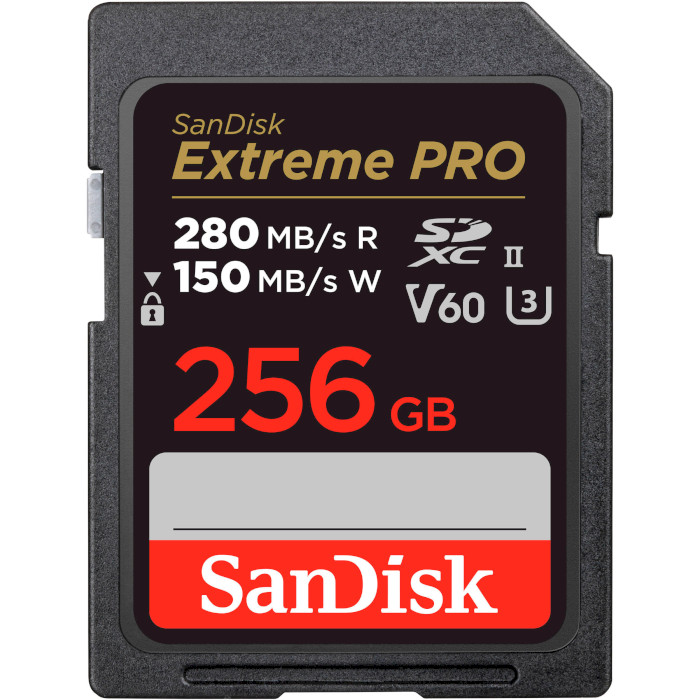 Карта пам'яті SANDISK SDXC Extreme Pro 256GB UHS-II U3 V60 Class 10 (SDSDXEP-256G-GN4IN)
