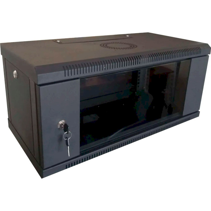 Настенный шкаф 19" HYPERNET WMNC-4U-Flat-Black (4U, 600x450мм, RAL9004)