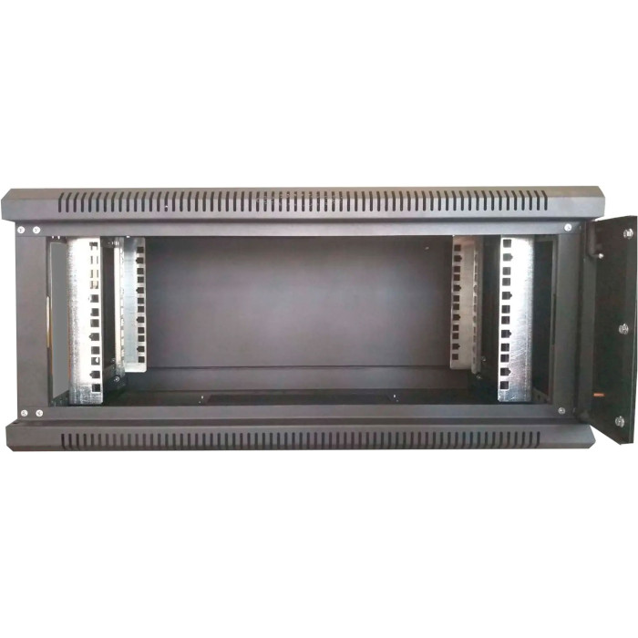 Настінна шафа 19" HYPERNET WMNC-4U-Flat-Black (4U, 600x450мм, RAL9004)