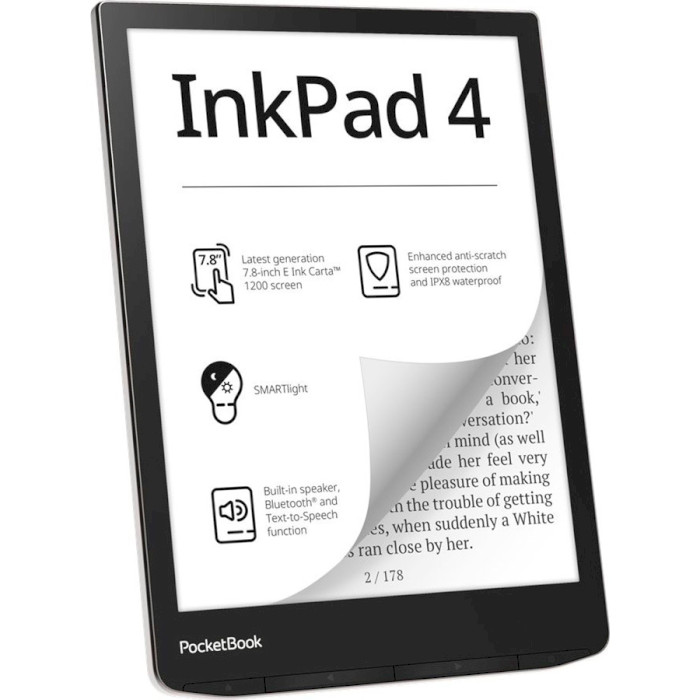 Электронная книга POCKETBOOK 743G InkPad 4 Stundust Silver (PB743G-U-CIS)