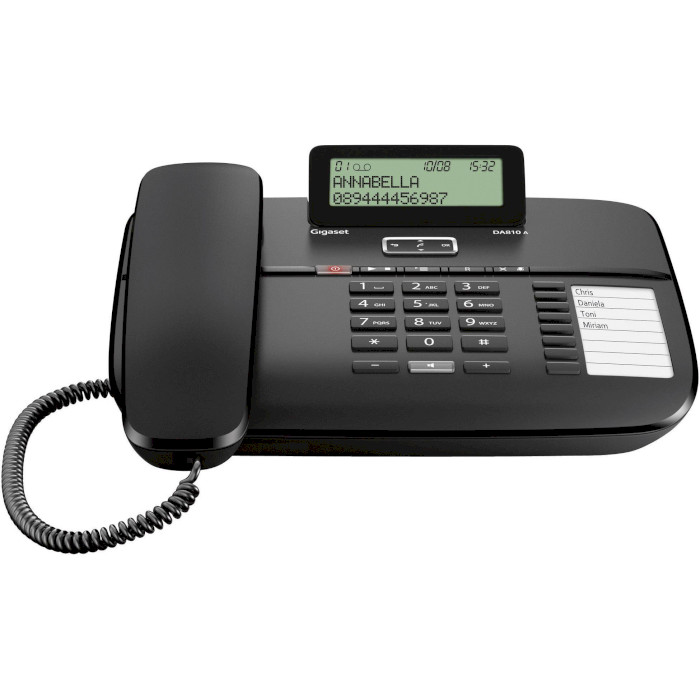 Провідний телефон GIGASET DA810A Black (S30350-S214-N101)