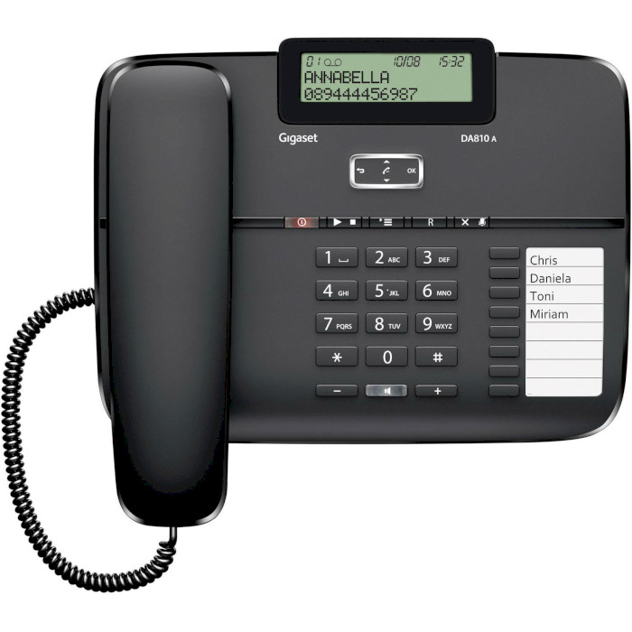 Проводной телефон GIGASET DA810A Black (S30350-S214-N101)