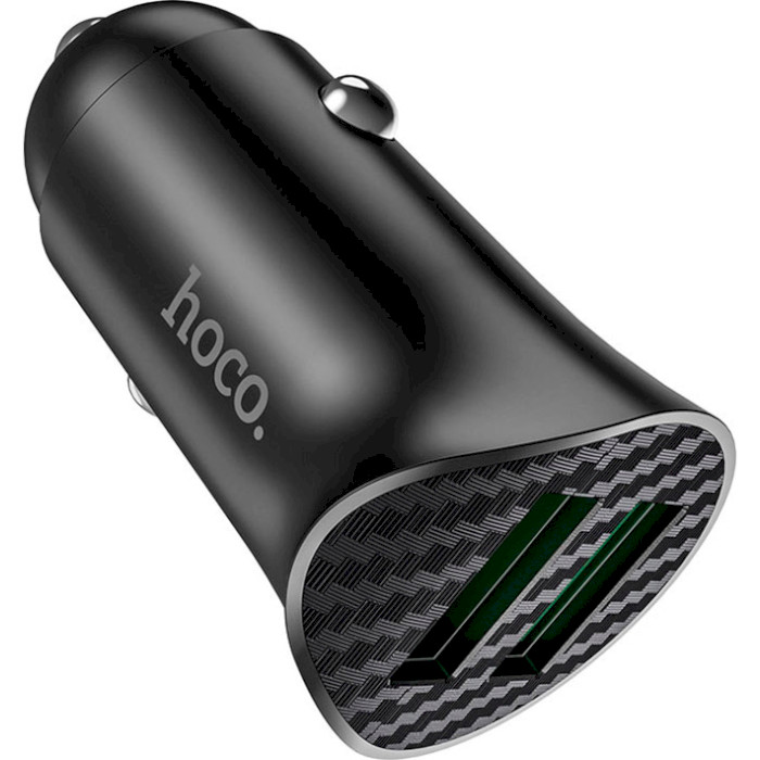 Автомобильное зарядное устройство HOCO Z39 Farsighted 2xUSB-A, QC3.0 Black (6931474735027)