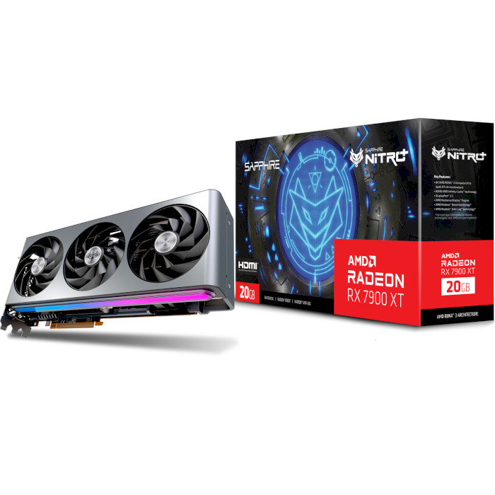 Відеокарта SAPPHIRE Nitro+ AMD Radeon RX 7900 XT Vapor-X 20GB (11323-01-40G)