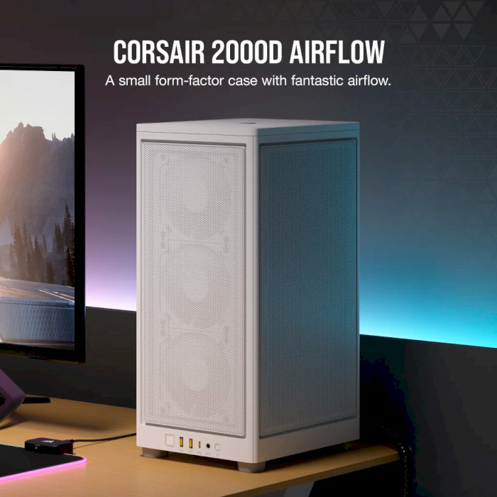 Корпус CORSAIR 2000D Airflow White (CC-9011245-WW)