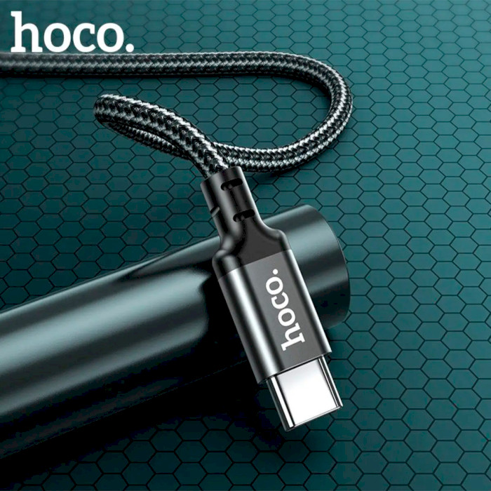 Кабель HOCO X14 Double Speed Type-C to Type-C 60W 1м Black