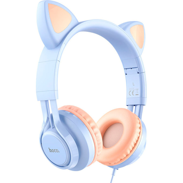 Навушники HOCO W36 Cat Ear Dream Blue
