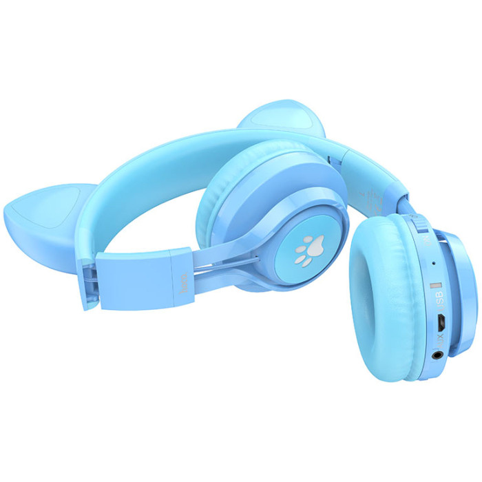 Навушники HOCO W39 Cat Ear Blue