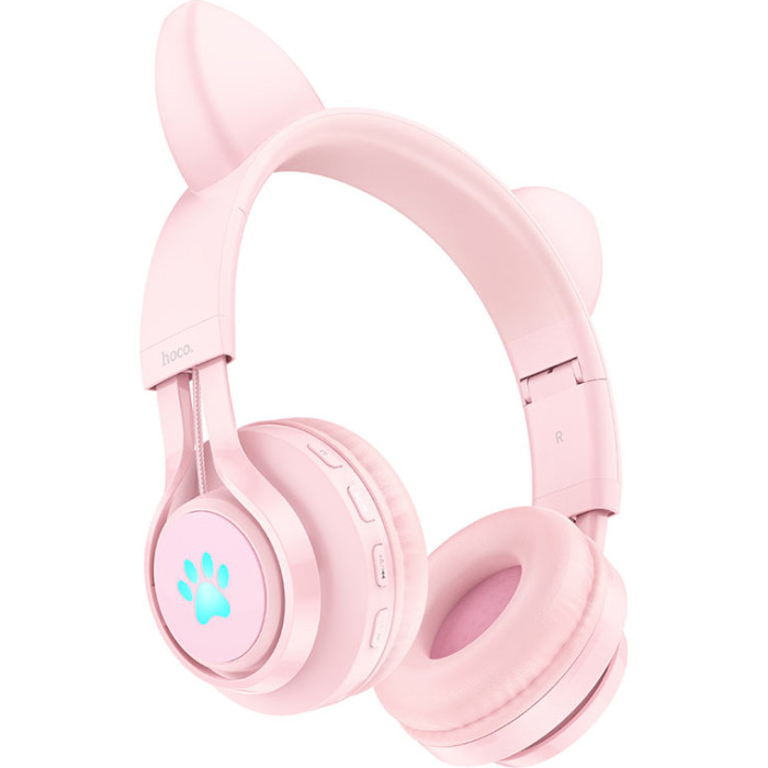 Навушники HOCO W39 Cat Ear Pink
