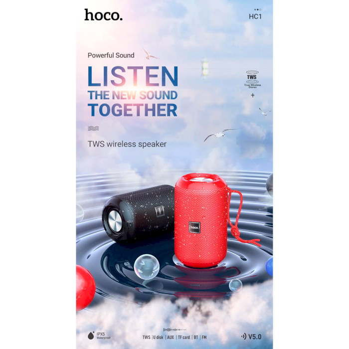 Портативная колонка HOCO HC1 Trendy Sound Black