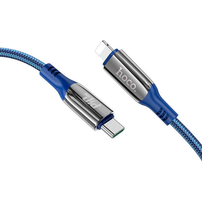 Кабель HOCO S51 Extreme Type-C to Lightning 1.2м Blue