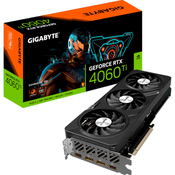 Видеокарта GIGABYTE GeForce RTX 4060 Ti Gaming OC 16G (GV-N406TGAMING OC-16GD)