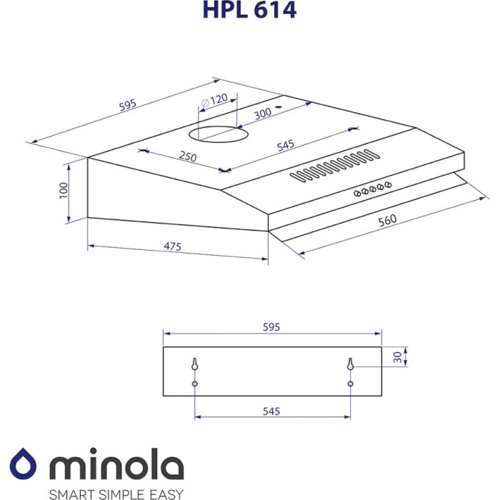 Вытяжка MINOLA HPL 614 I