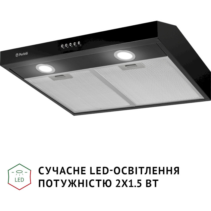 Витяжка PERFELLI PL 5002 BL LED