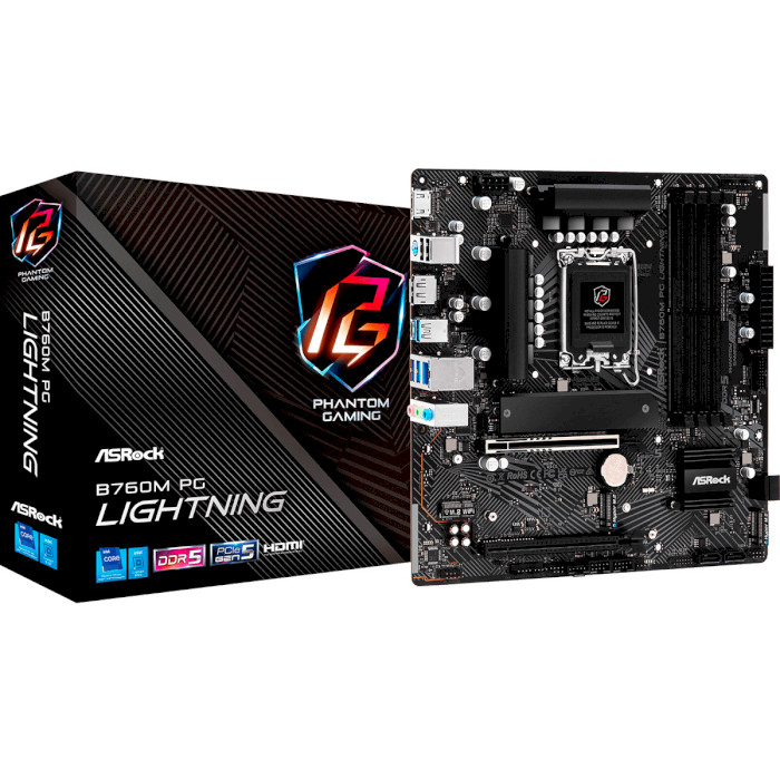 Материнська плата ASROCK B760M PG Lightning