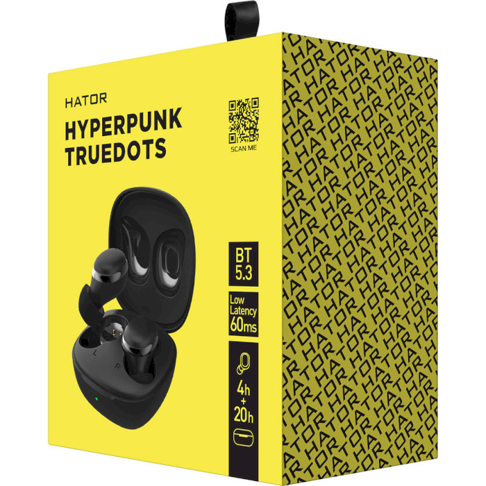 Навушники HATOR Hyperpunk Truedots Black (HTA-410)