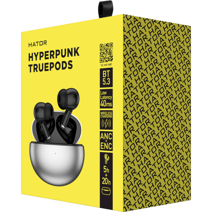 Навушники HATOR Hyperpunk Truepods Black (HTA-430)