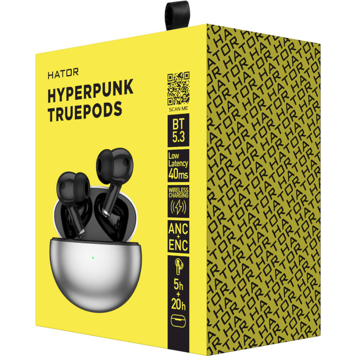 Наушники HATOR Hyperpunk Truepods Black (HTA-430)