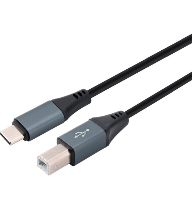Кабель CABLEXPERT Premium USB2.0 CM/BM 1.8м Black (CCBP-USB2-CMBM-6)