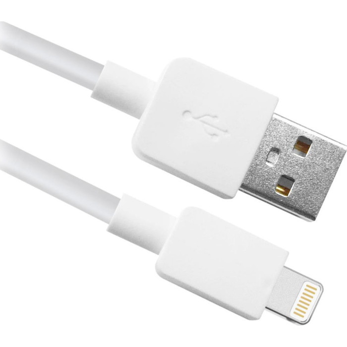 Кабель DEFENDER ACH02-01L USB2.0 AM/Apple Lightning 1м White (87496)