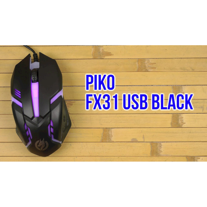 Миша ігрова PIKO FX31 Black