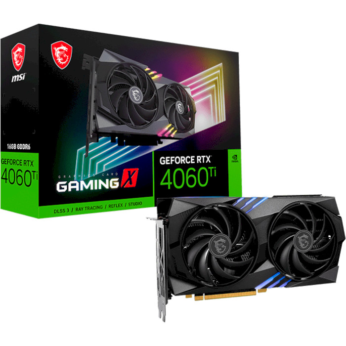 Відеокарта MSI GeForce RTX 4060 Ti Gaming X 16G