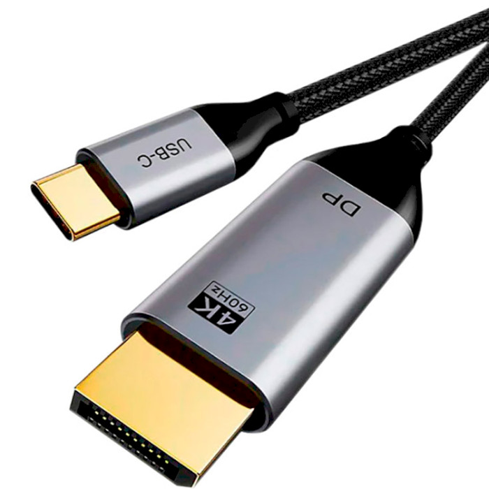 Кабель CABLETIME USB-C - DisplayPort 1.8м Black (CA913305)
