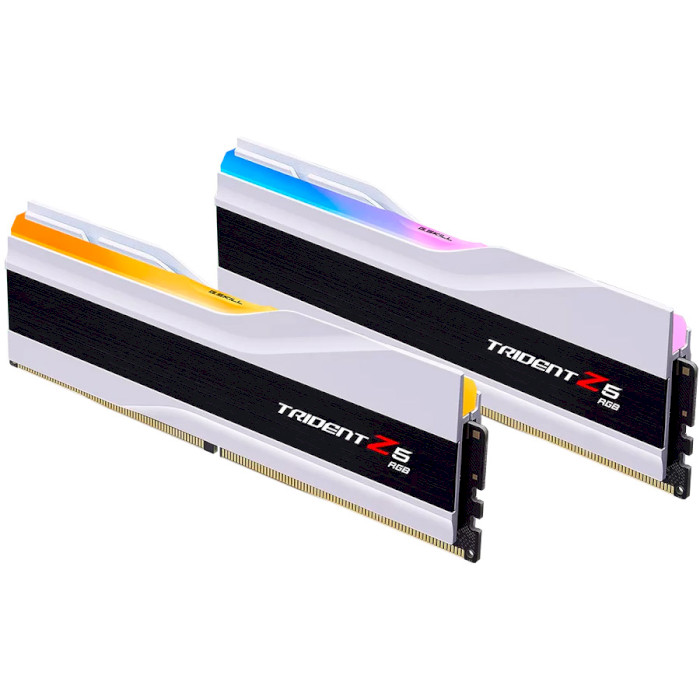 Модуль памяти G.SKILL Trident Z5 RGB Matte White DDR5 6000MHz 64GB Kit 2x32GB (F5-6000J3040G32GX2-TZ5RW)